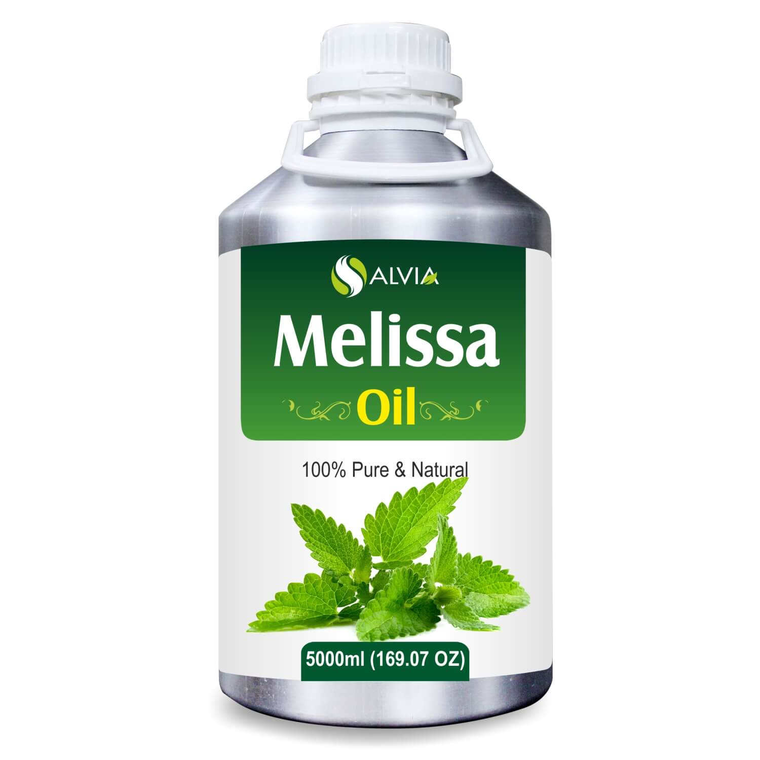 Salvia Natural Essential Oils 5000ml Melissa Oil (Melissa-Officinalis) Pure Essential Oil Moisturizes & Cleanses Skin, Lightens Skin, Soothes Skin Conditions, HairCare Properties, Aromatherapy Salvia Natural Essential Oils 5000ml Melissa Oil (Melissa-Officinalis) Pure Essential Oil Moisturizes & Cleanses Skin, Lightens Skin, Soothes Skin Conditions, HairCare Properties, Aromatherapy